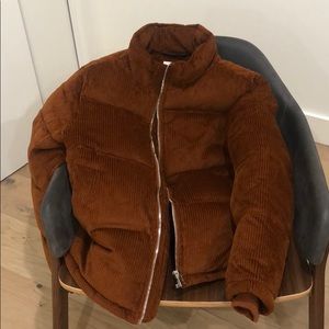 Topman Corduroy Puffer Jacket 